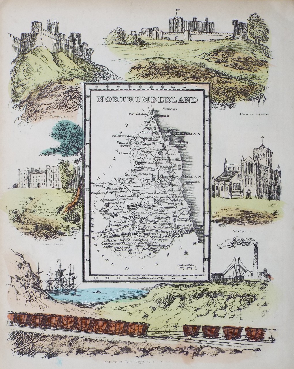 Map of Northumberland