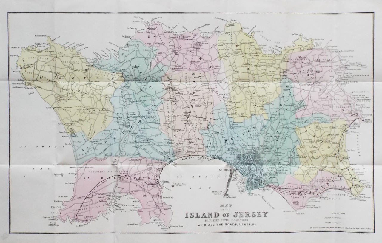 Map of Jersey - Jersey