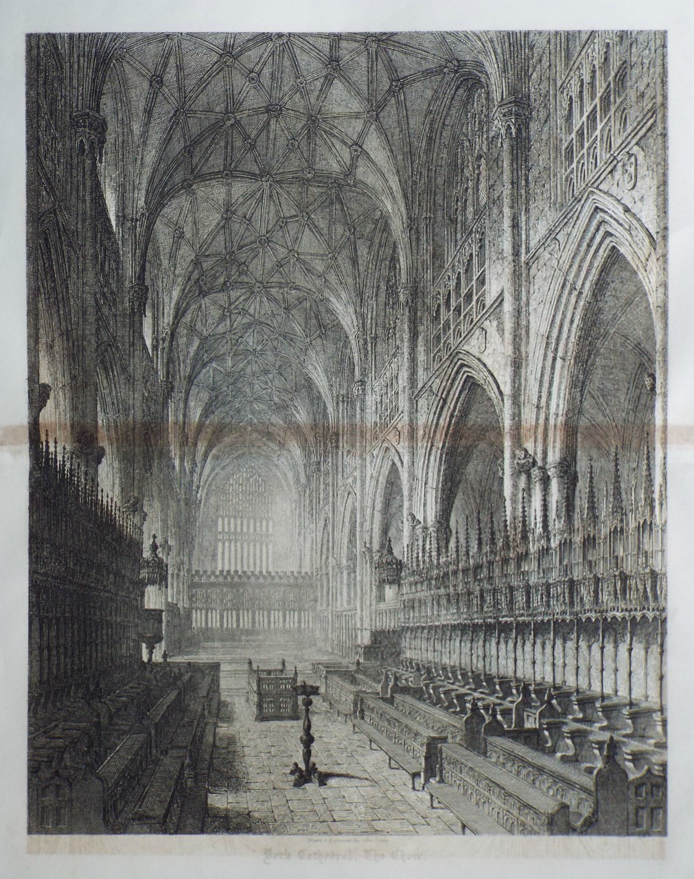 Print - York Cathedral. The Choir. - Coney