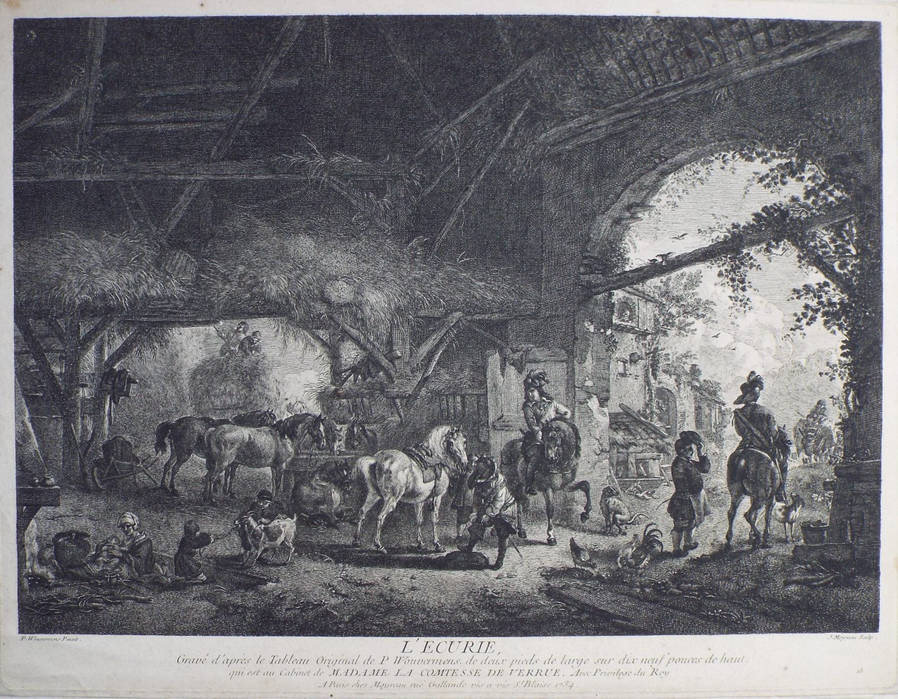 Print - L'Ecurie - Moyreau