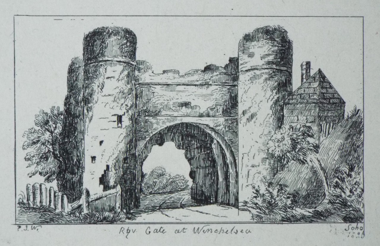 Etching - Gate at Winchelsea - Wilkinson