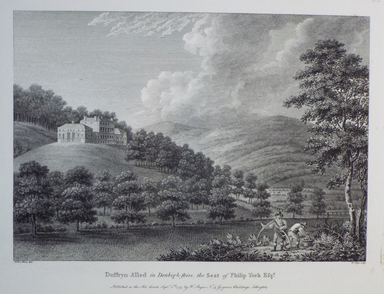 Print - Duffryn-Alled in Denbighshire, the Seat of Philip York Esqr. - Angus