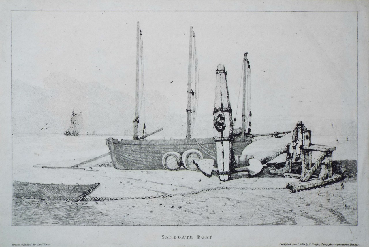 Soft-ground Etching - Sandgate Boat - Prout