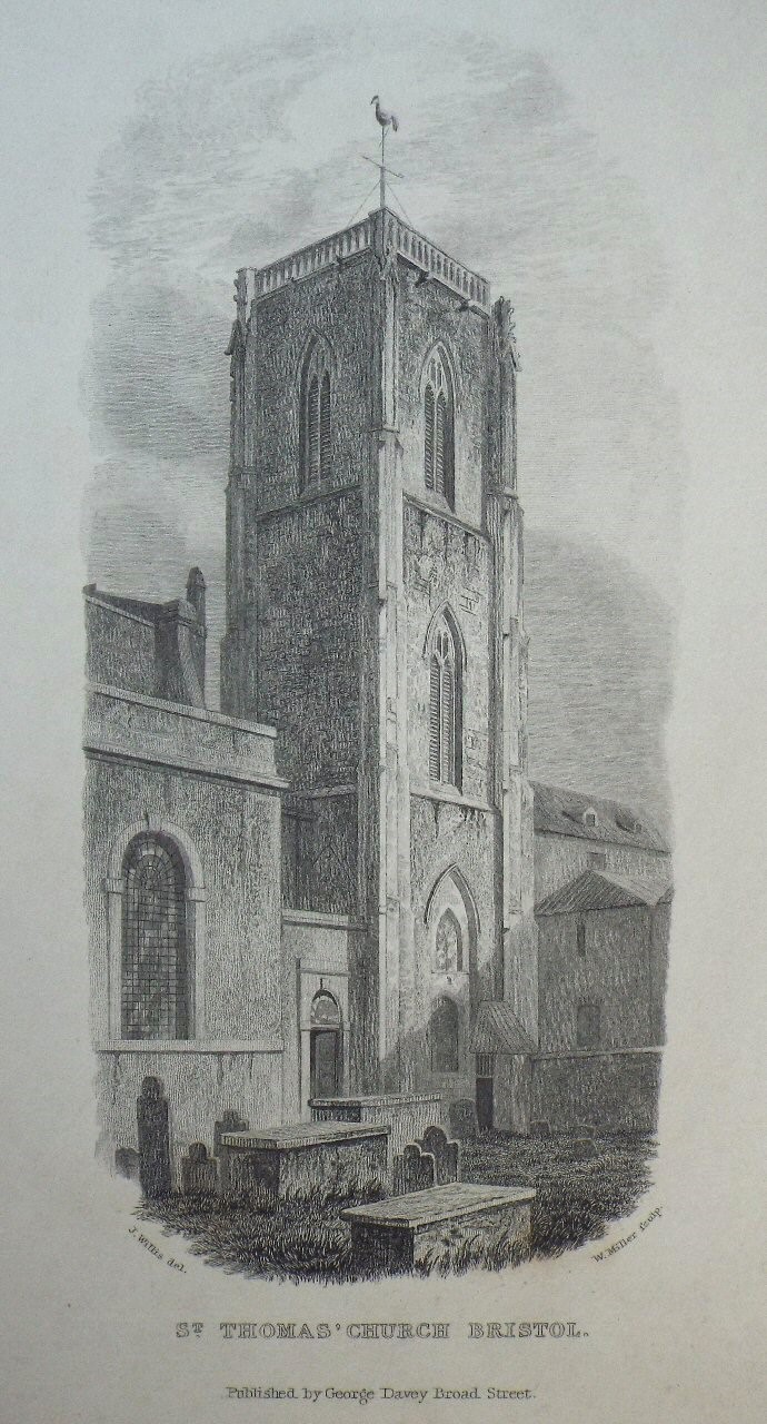 Print - St. Thomas' Church Bristol. - Miller