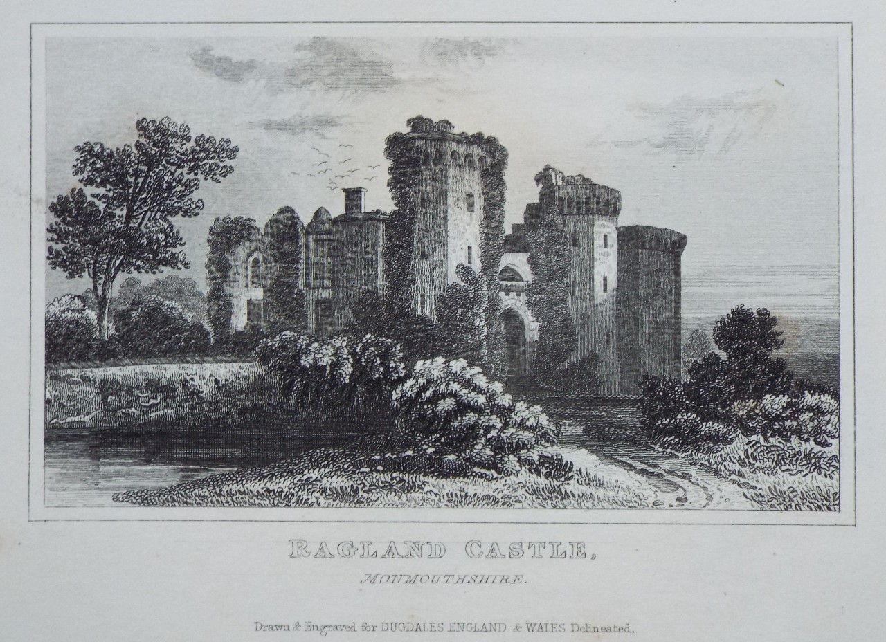 Print - Ragland Castle, Monmouthshire.