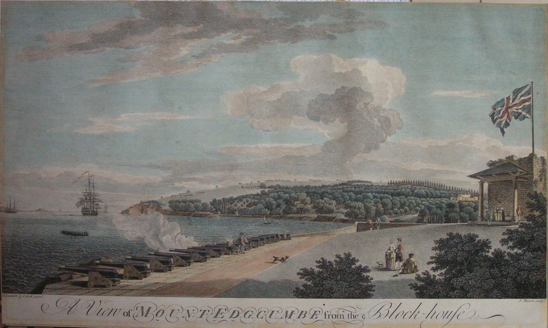Print - A View of Mount Edgcumbe from the Blockhouse - Mason