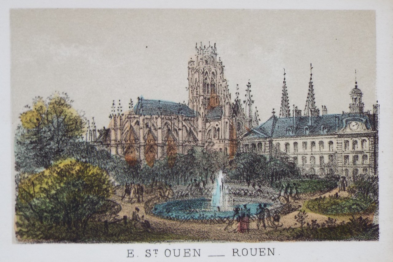 Lithograph - E. St. Ouen - Rouen.