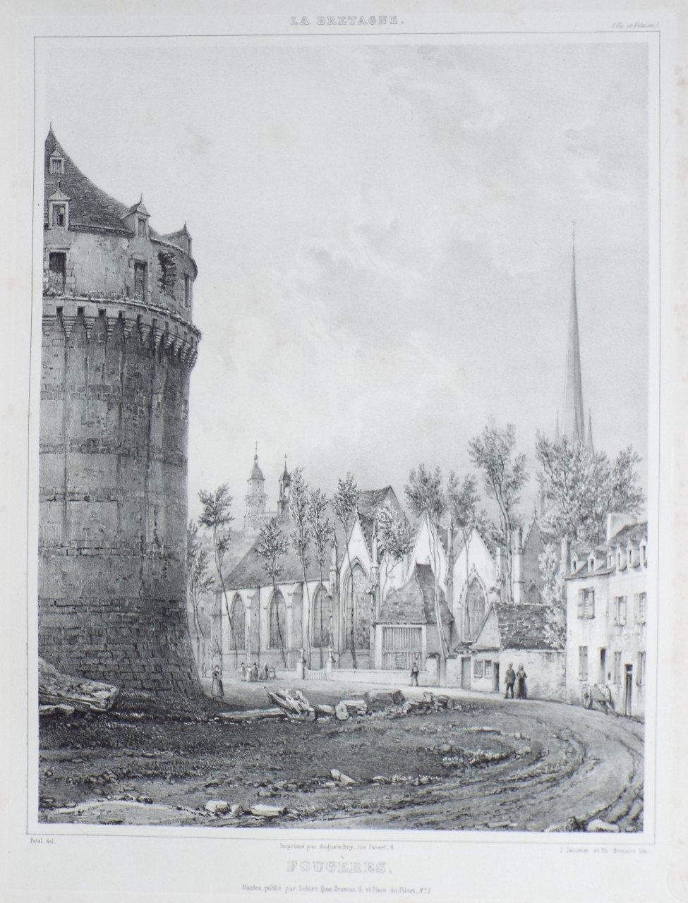 Lithograph - Fougeres.