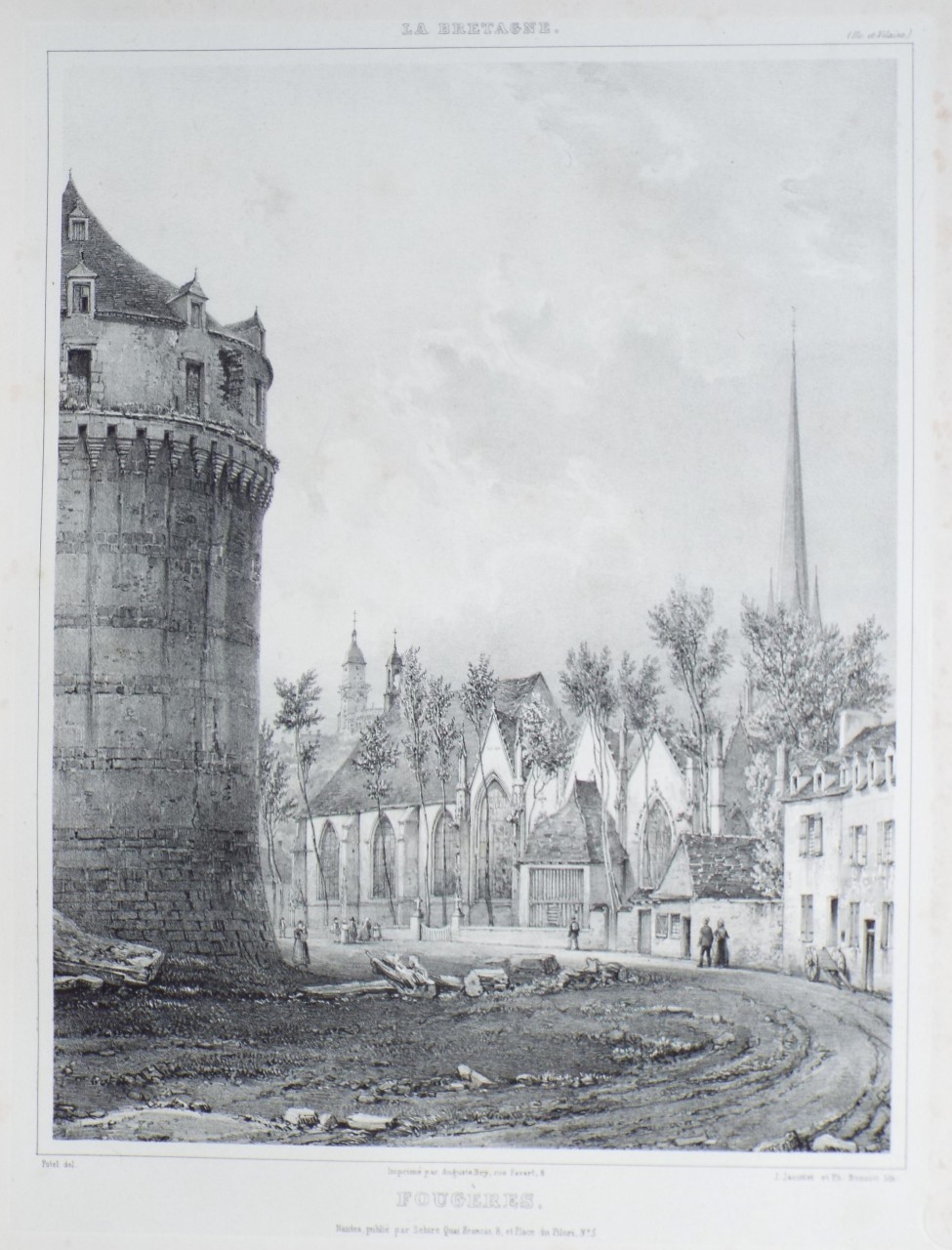 Lithograph - Fougeres.