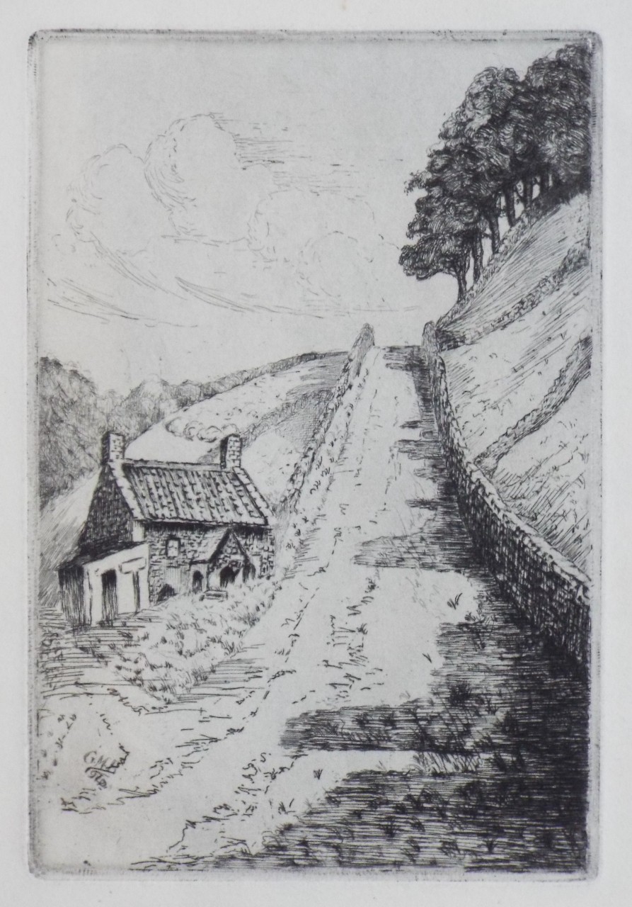 Etching - Country lane