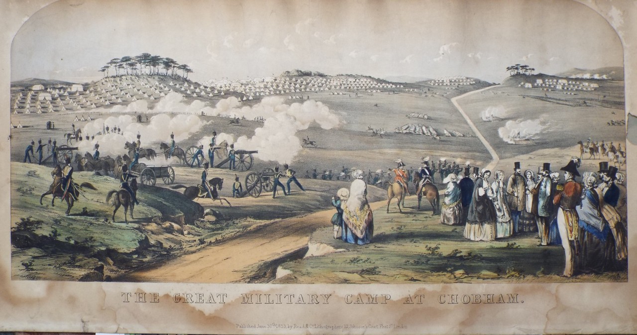 Lithograph - The Great Military Camp at Chobham