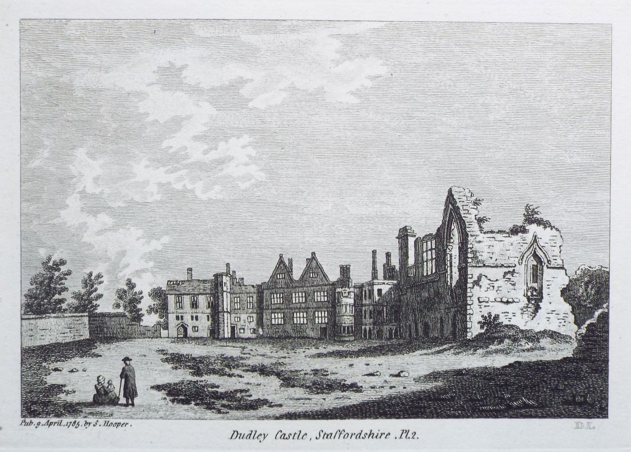 Print - Dudley Castle, Staffordshire. Pl.2. - D