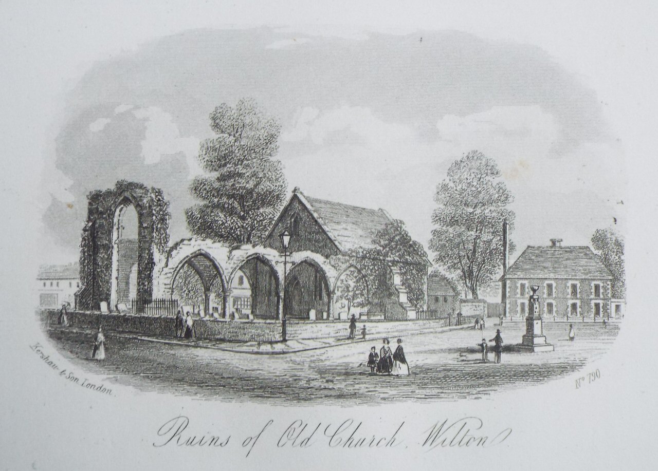 Steel Vignette - Ruins of Old Church,  Wilton - Kershaw