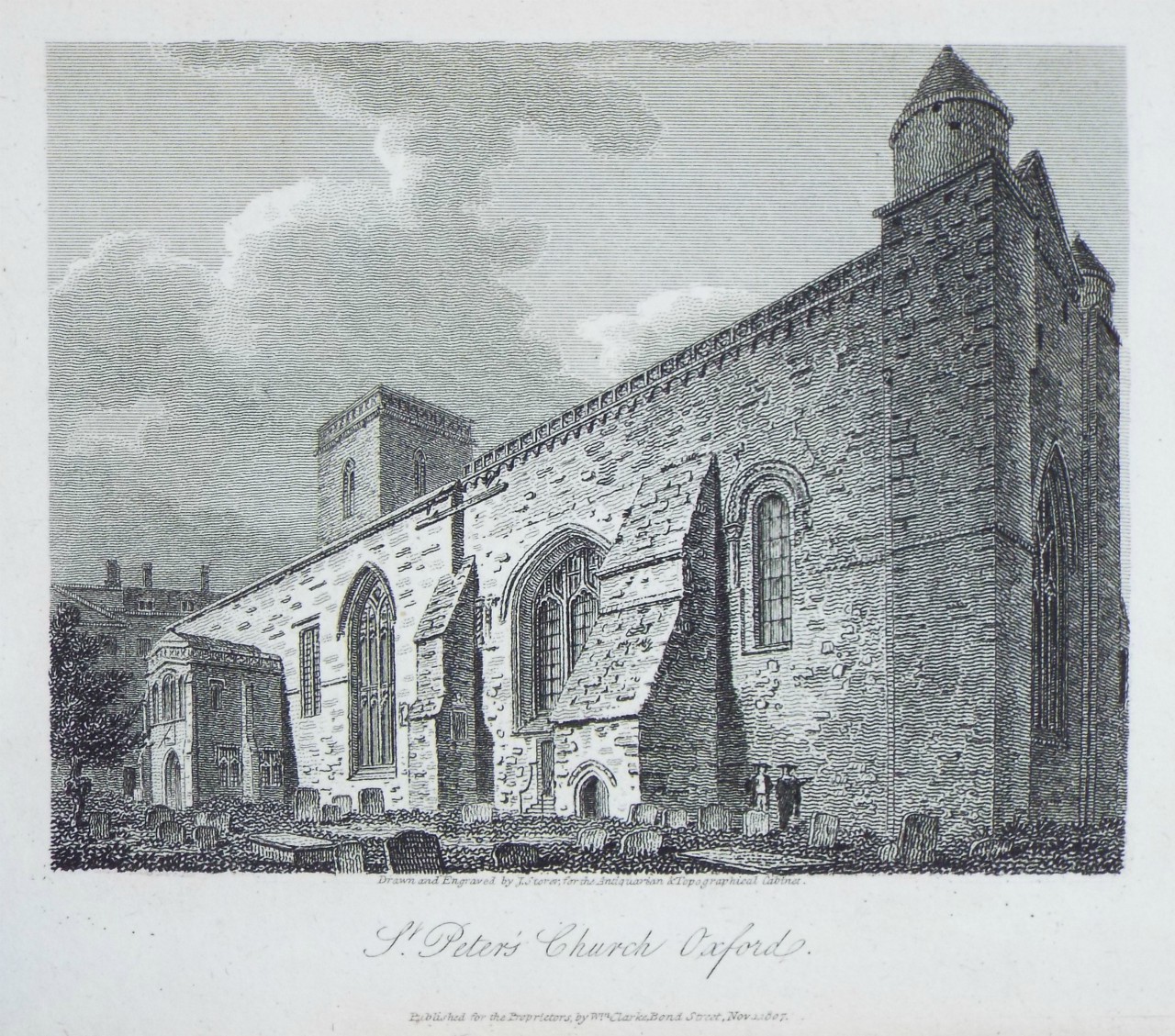 Print - St. Peter's Church, Oxford. - Storer