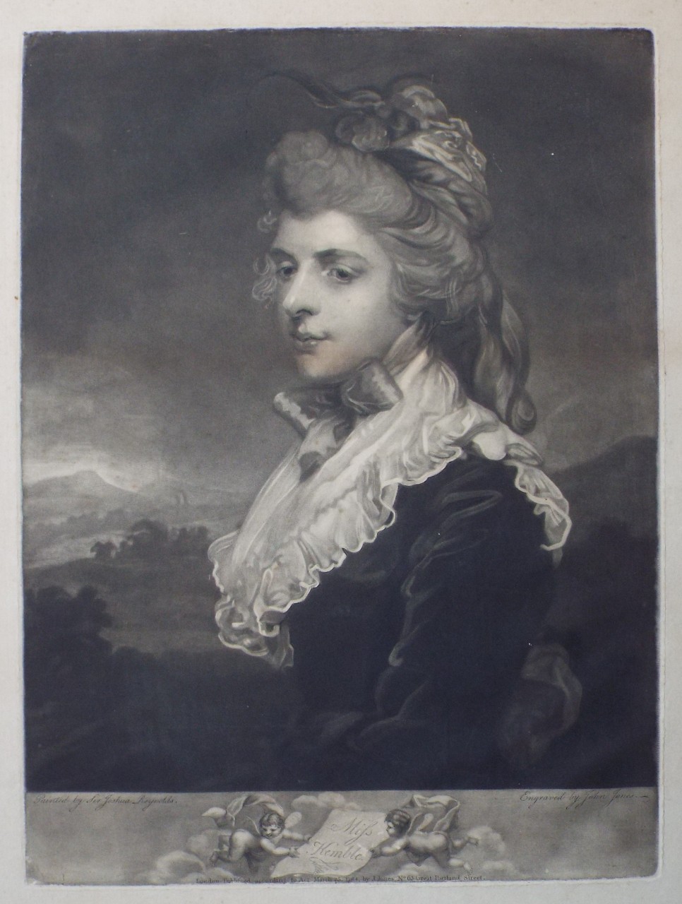 Mezzotint - Miss Kemble - Jones