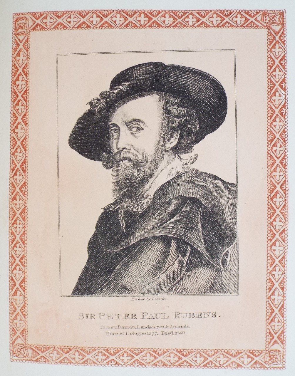 Etching - Sir Peter Paul Rubens. - Girtin