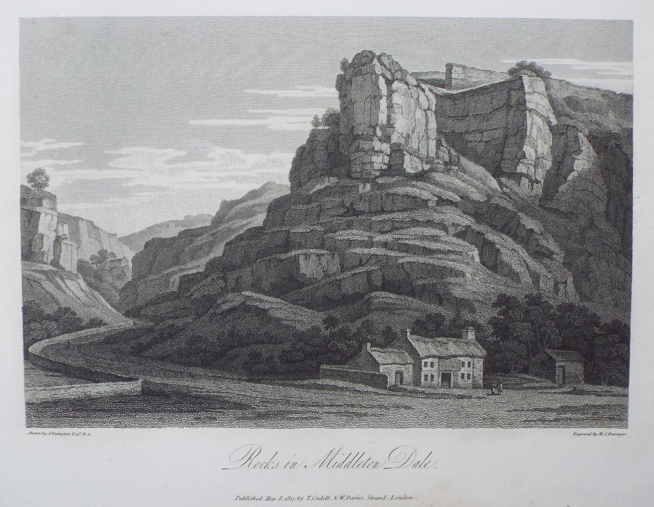 Print - Rocks in Middleton Dale. - Berenger