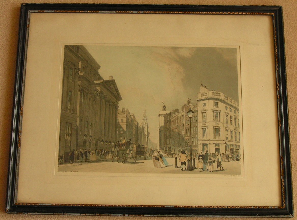 Lithograph - Mansion House, Cheapside &c. - Boys