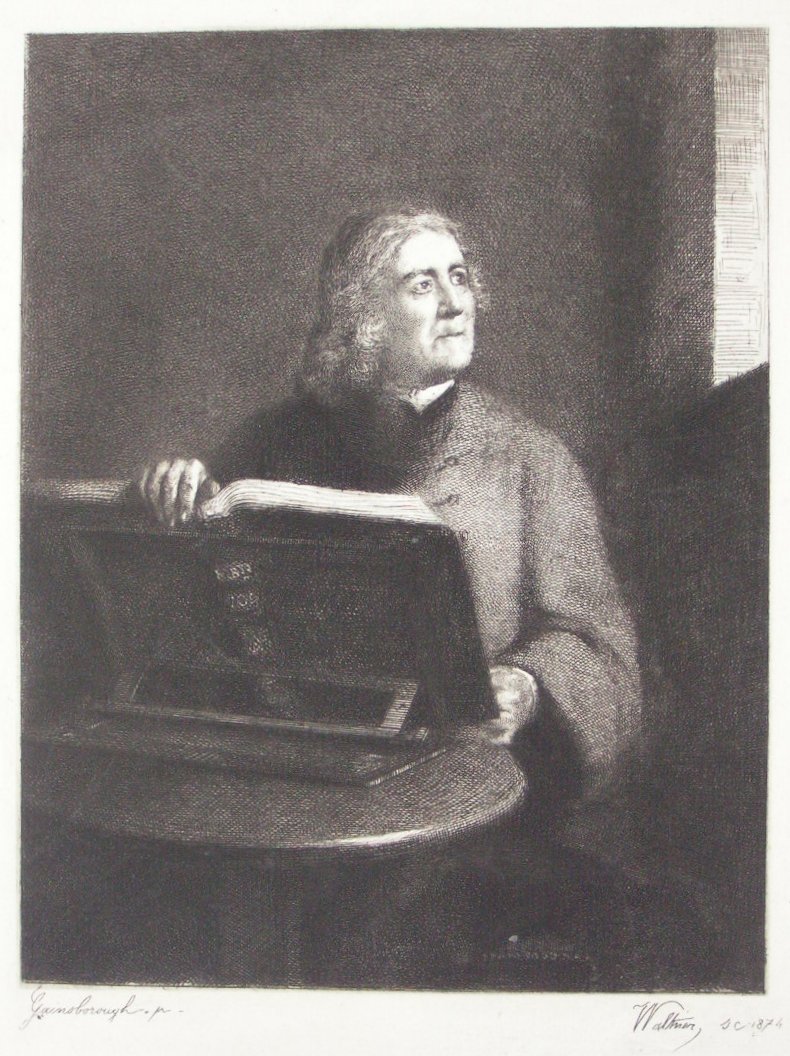 Etching - The Parish Clerk. (Edward Orpin of Bradford-on-Avon) - Waltner