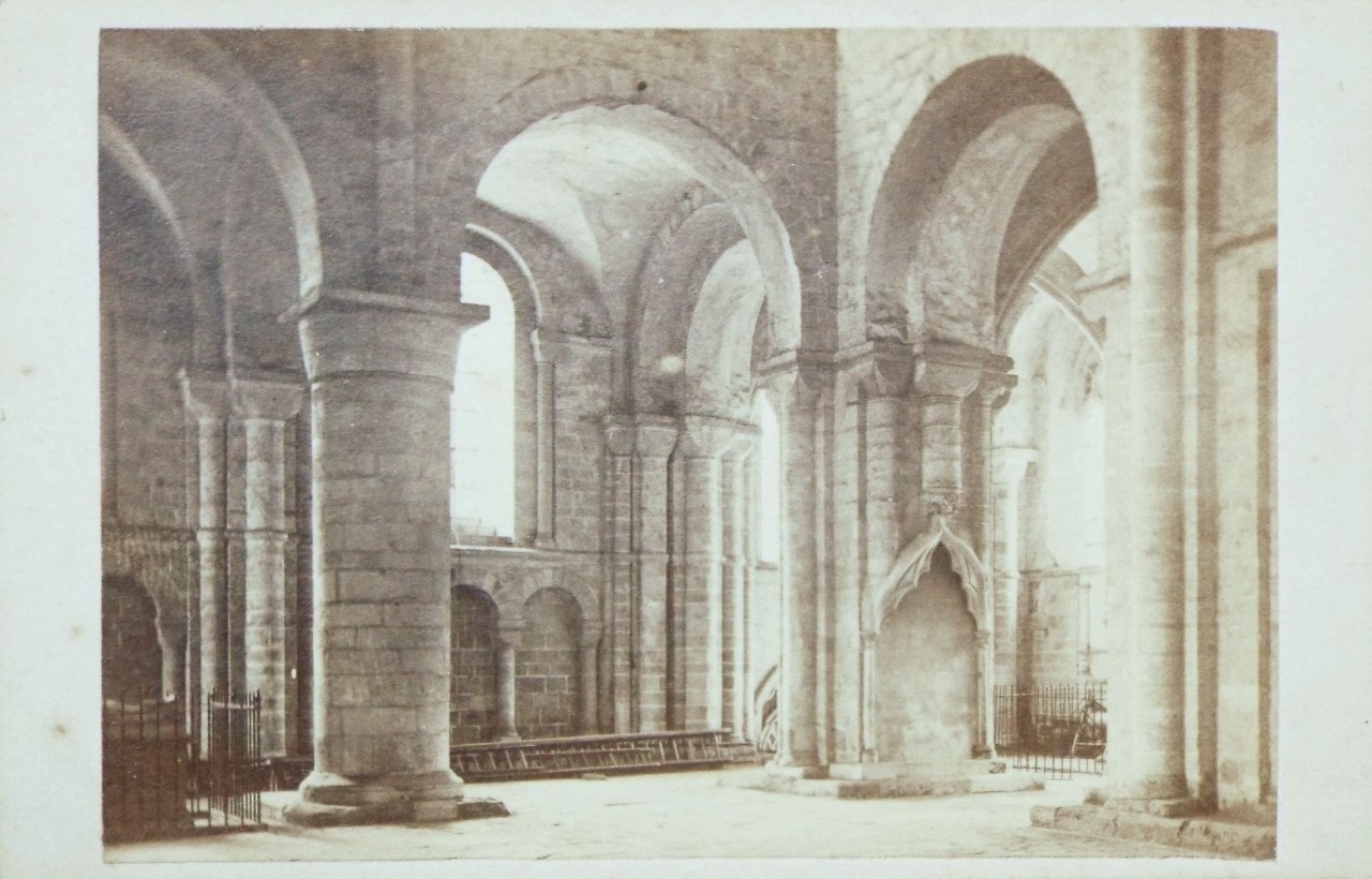 Photograph - Winchester Cathedral Interior Romanesque Arches