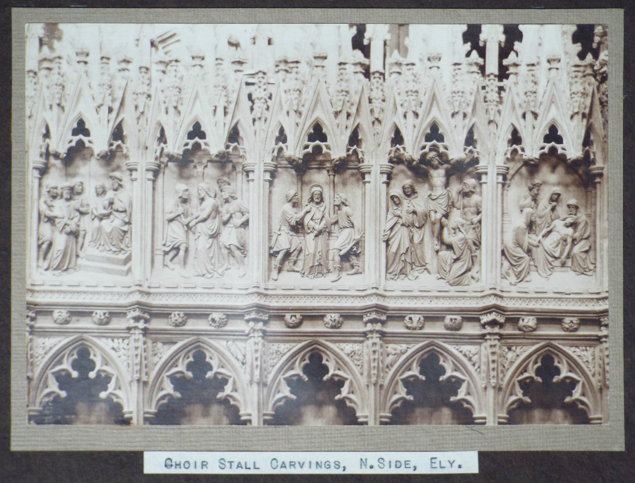 Photograph - Choir Stall Carvings, N. Side, Ely.