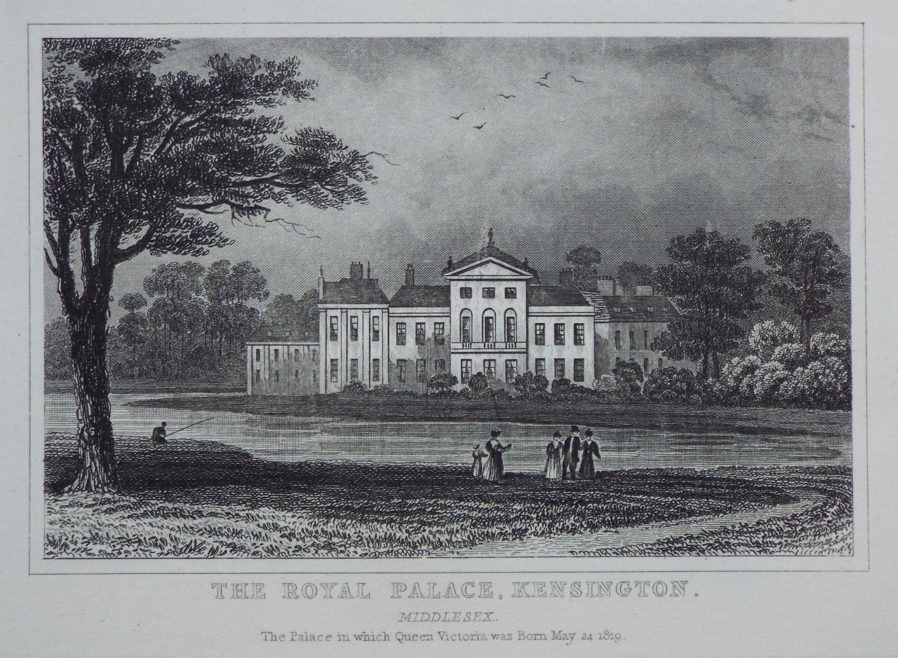 Print - The Royal Palace, Kensington. Middlesex.