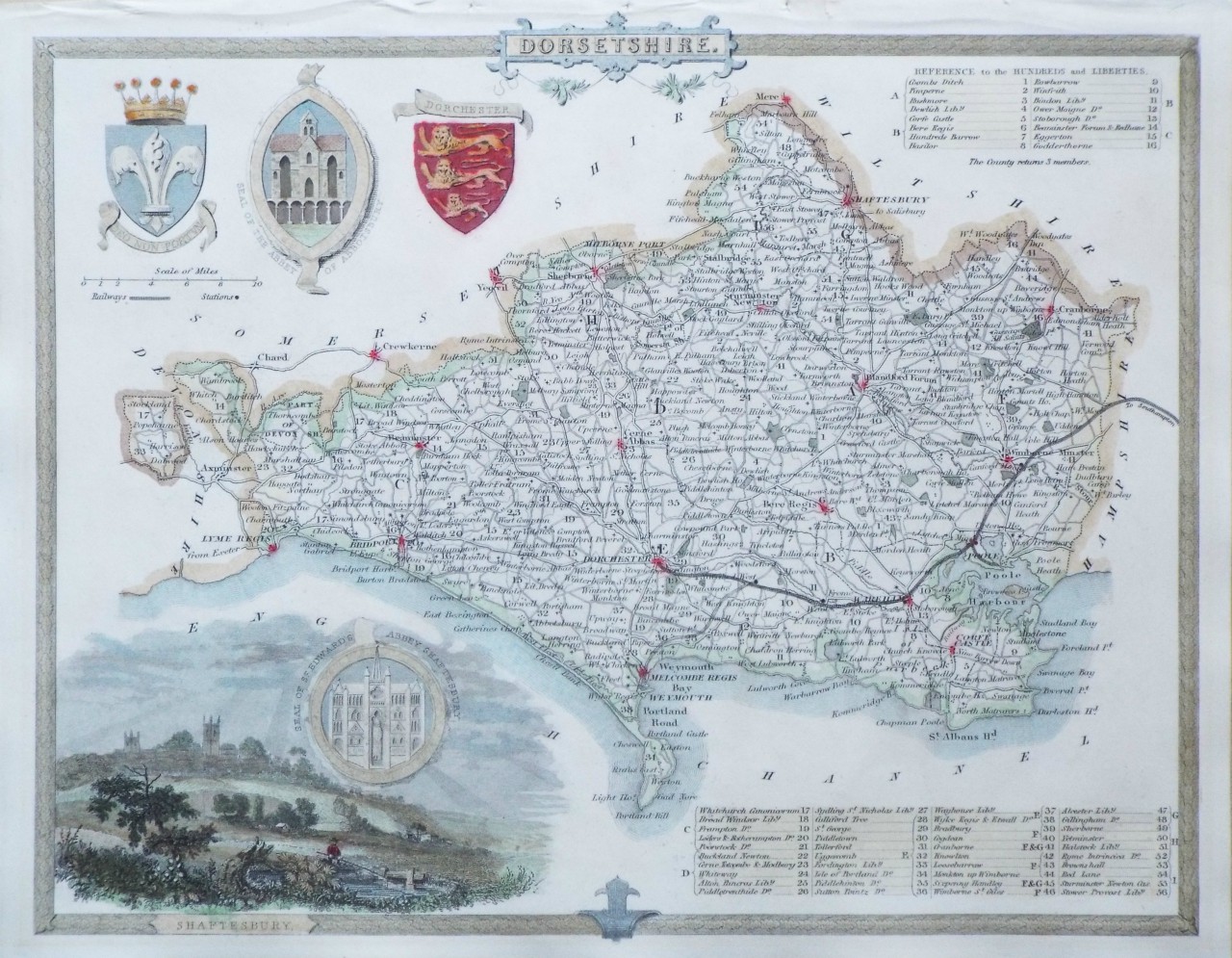 Map of Dorset - Moule