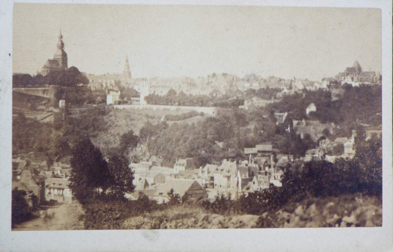 Photograph - Dinan and the old port, from Lanvalay