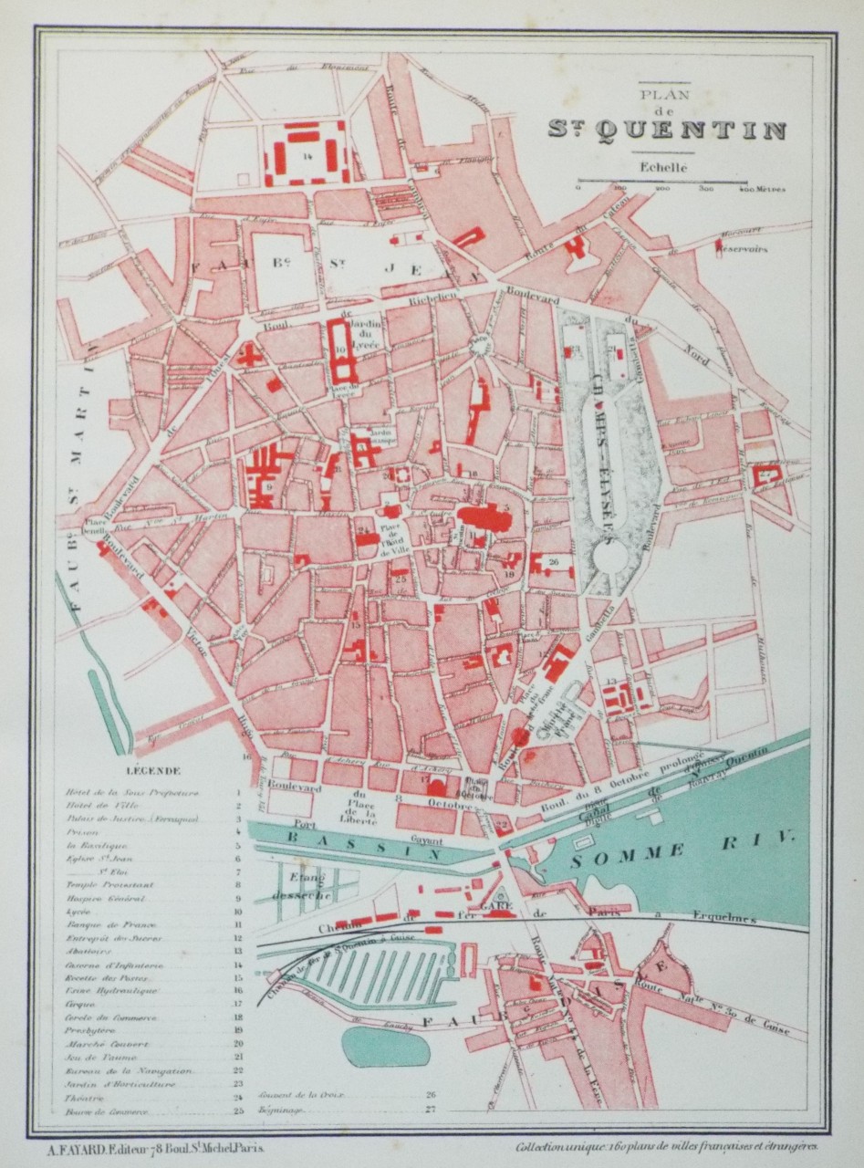 Map of Saint-Quentin - Saint-Quentin