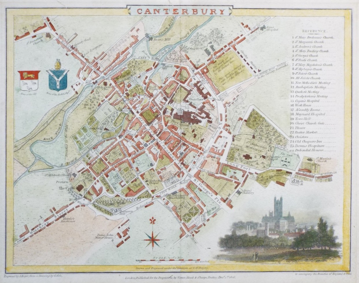 Map of Canterbury - Canterbury