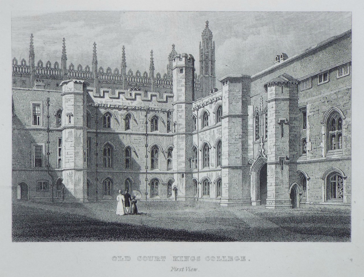 Print - Old Court Kings College. First View.