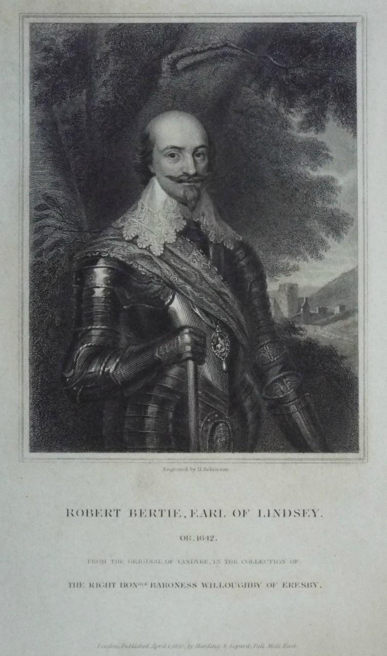 Print - Robert Bertie, Earl of Lindsey. Ob. 1642. - Robinson