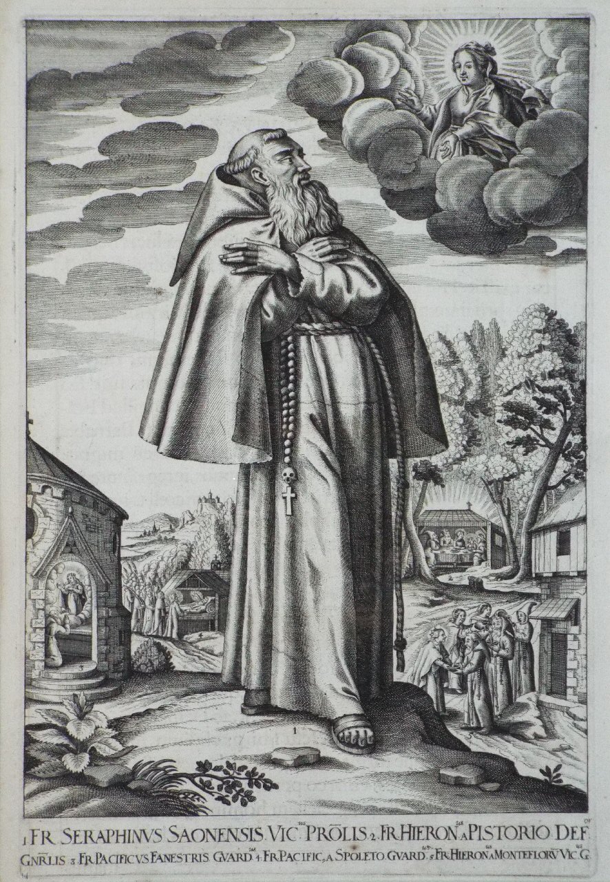 Print - Fr. Seraphinus Saoensis. Vic. Prolis etc etc - Loeffler