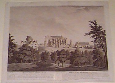 Aquatint - Malmsbury Abbey Plate II. Abbaye de Malmesbury. Planche 2. - Jukes