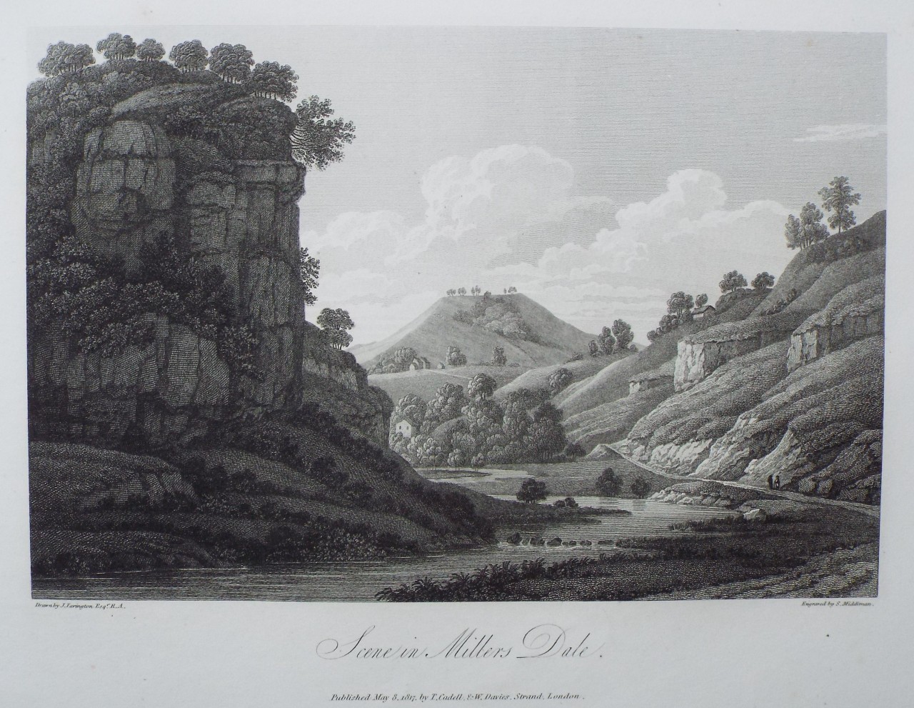 Print - Scene in Millers Dale. - Middiman