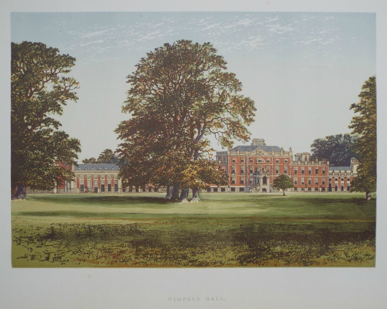 Chromo-lithograph - Wimpole Hall.