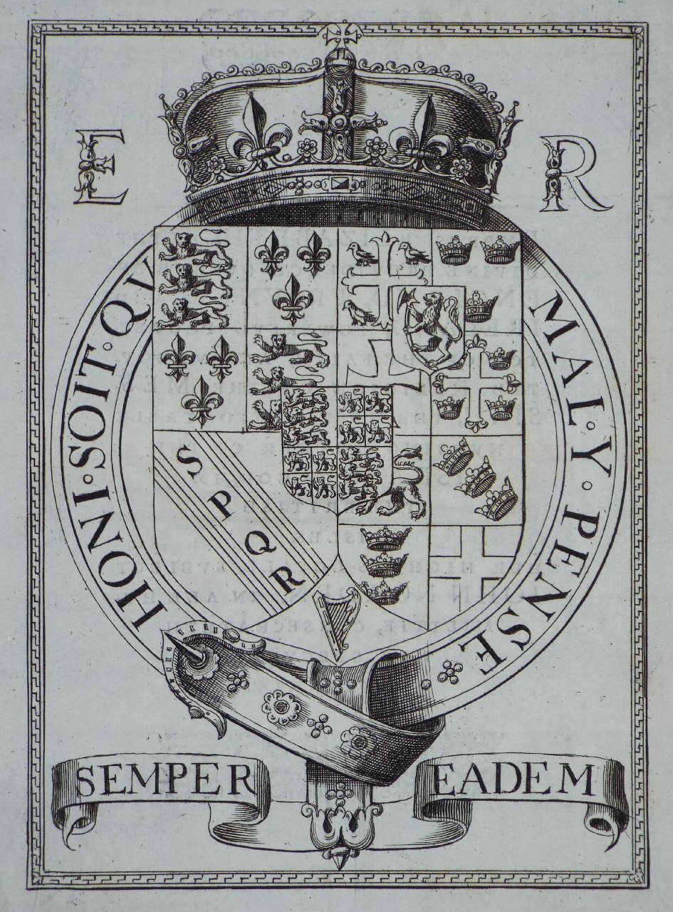 Print - Arms of Queen Elizabeth I