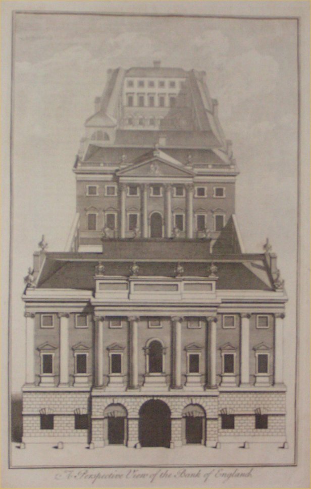 Print - A Perspective View of the Bank of England