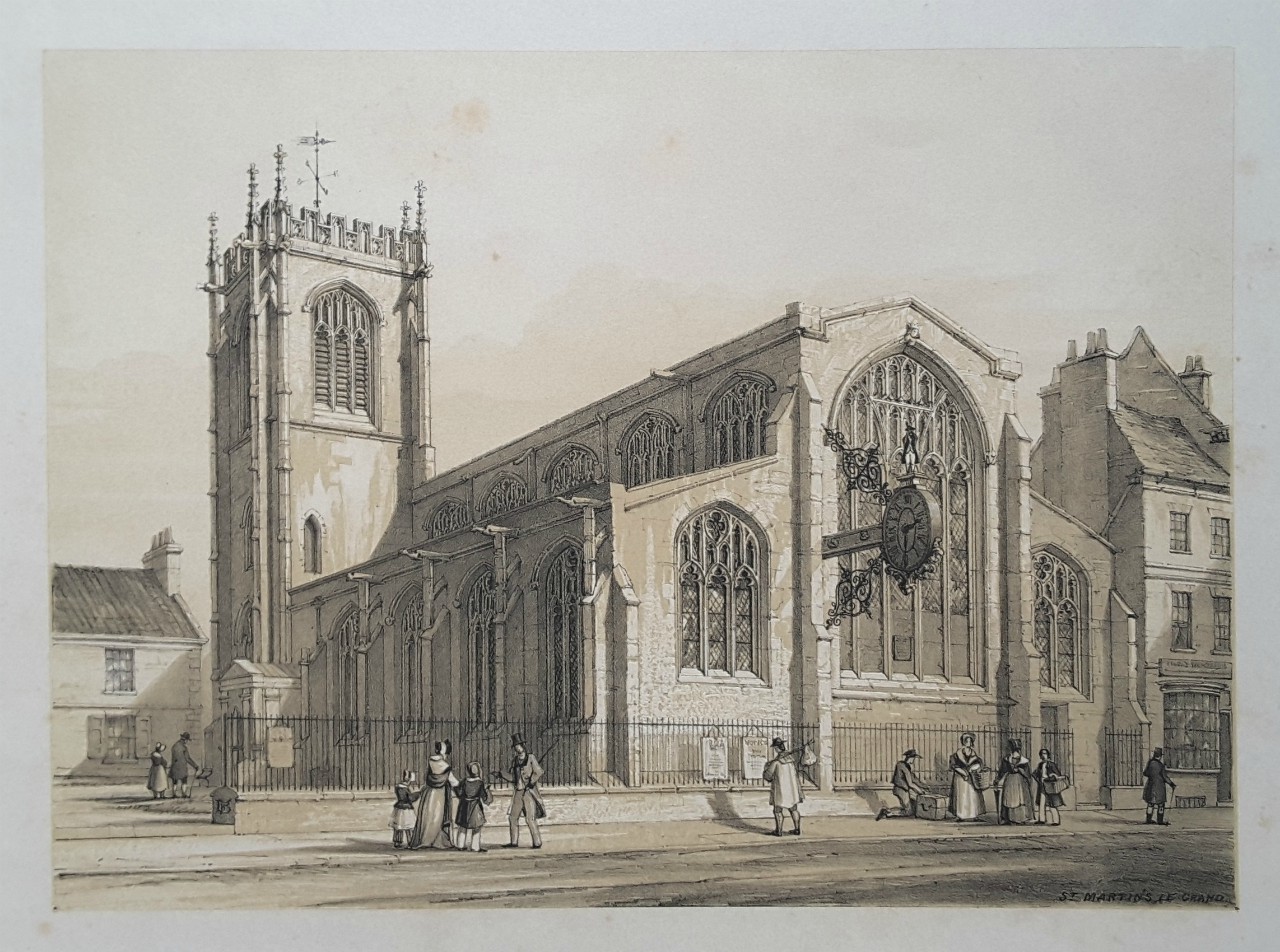 Lithograph - St. Martin's Le Grand. - Monkhouse