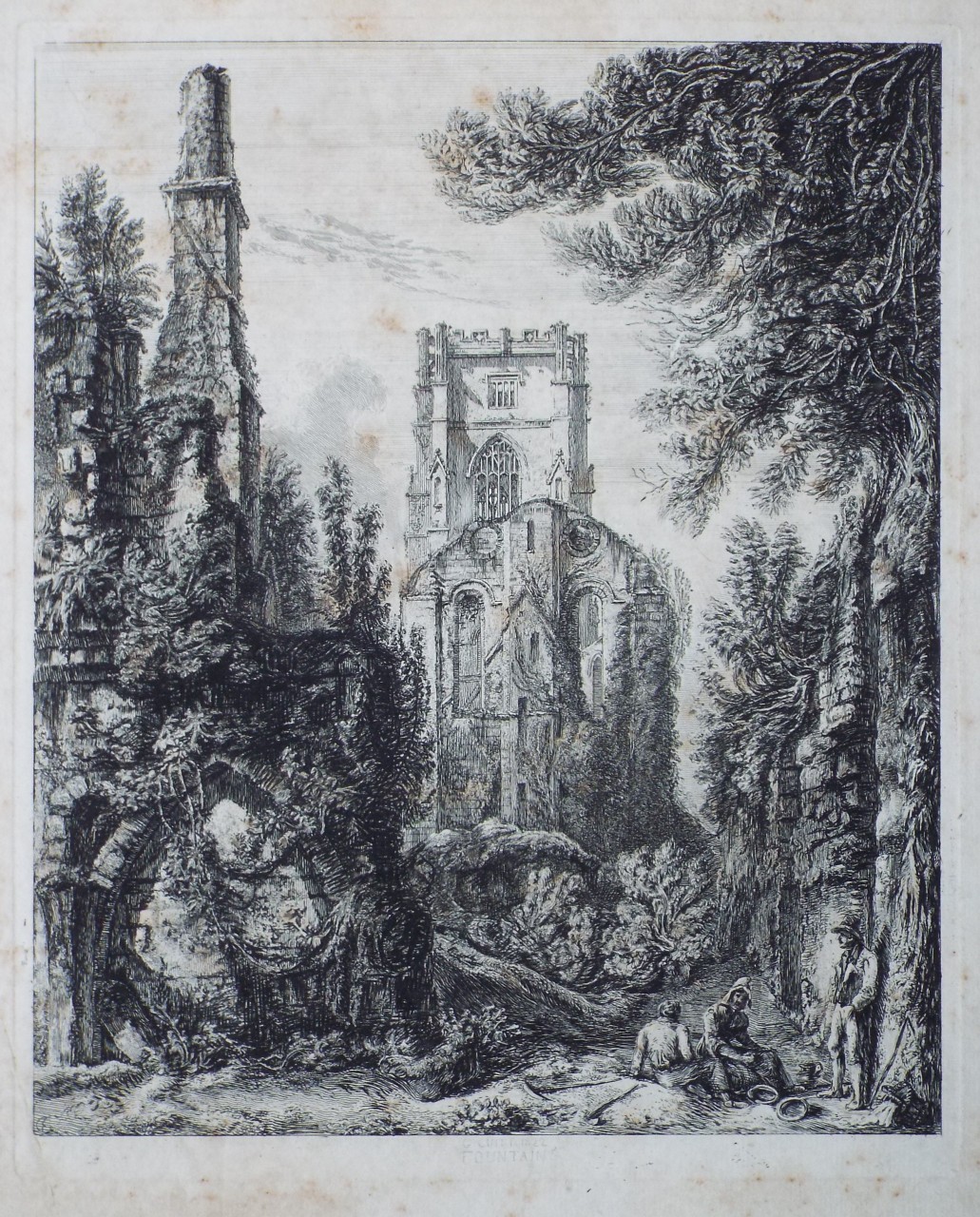 Etching - Fountains - Cuitt