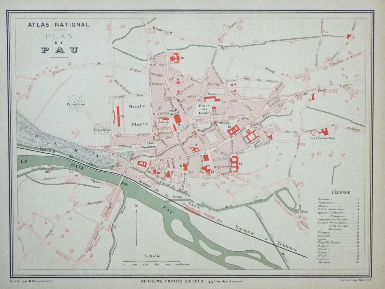 Map of Pau - Pau