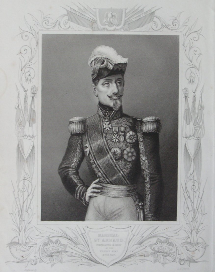 Print - Marshall St. Arnaud, Commander-in-Chief of the French Army in the East - Pound