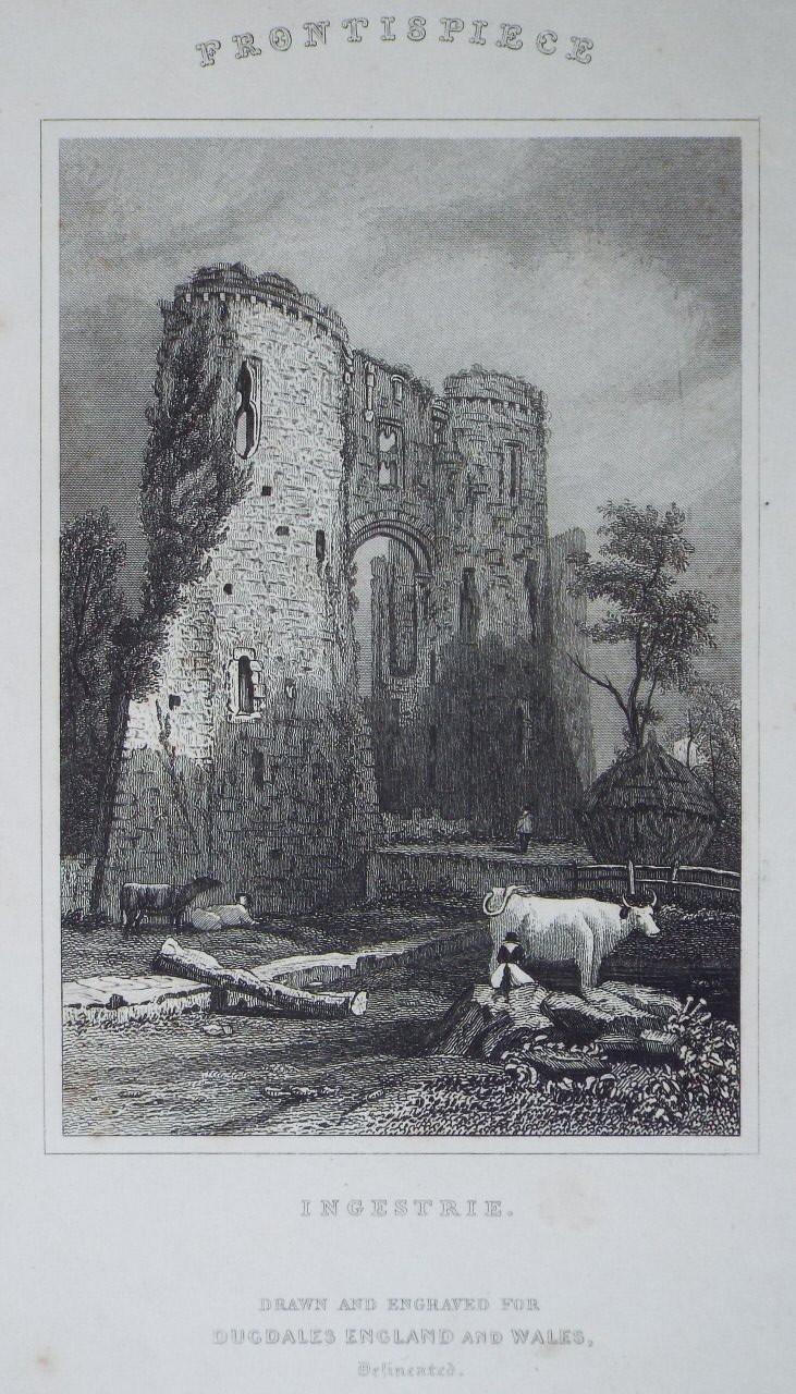 Print - Ingestrie.(Llawhaden Castle)