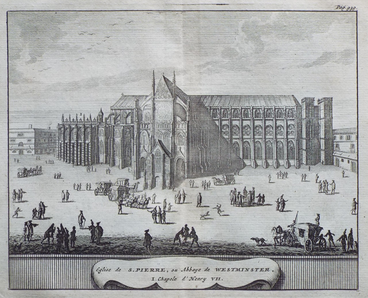 Print - Eglise de S. Pierre, ou Abbaye de Westminster,