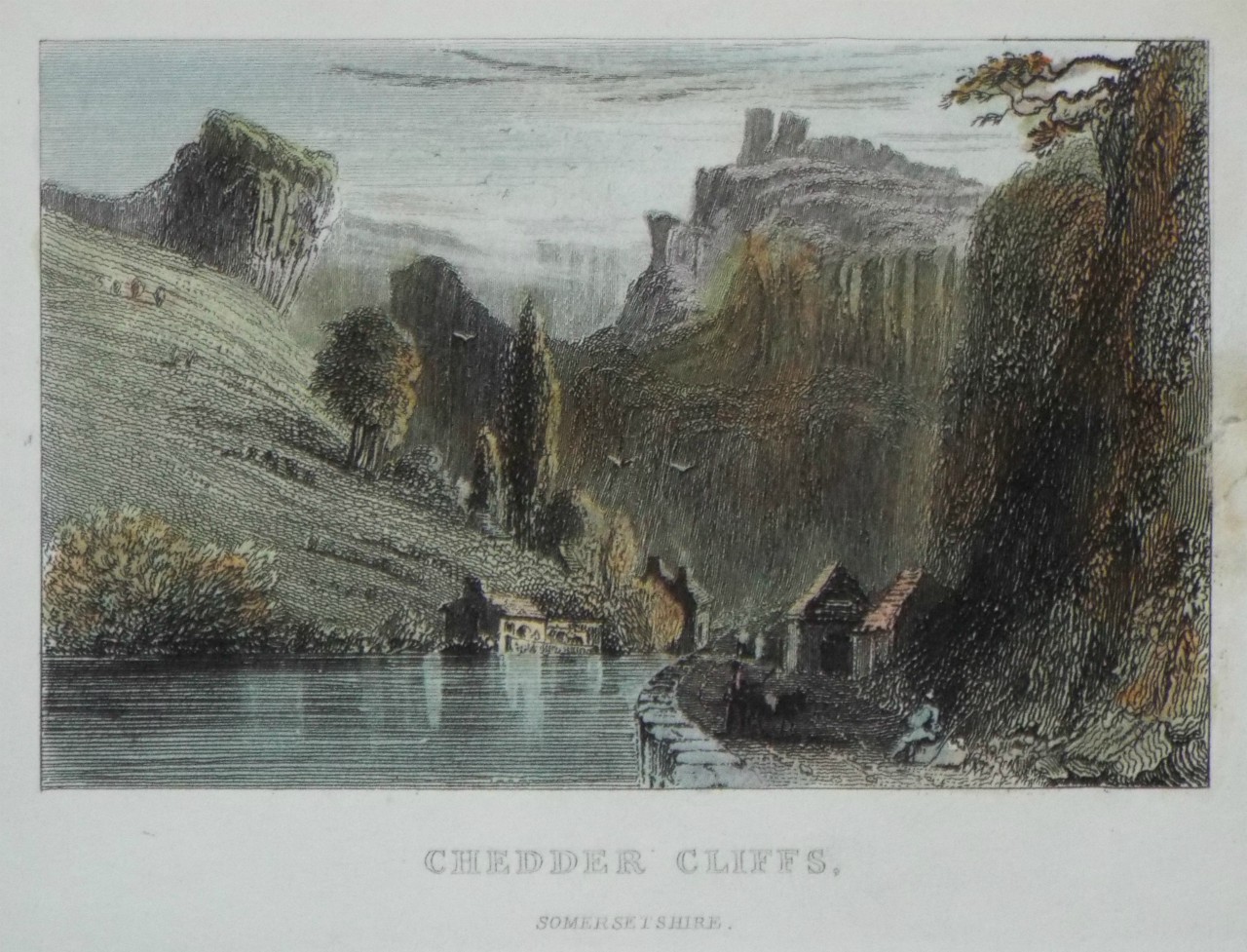 Print - Chedder Cliffs, Somersetshire
