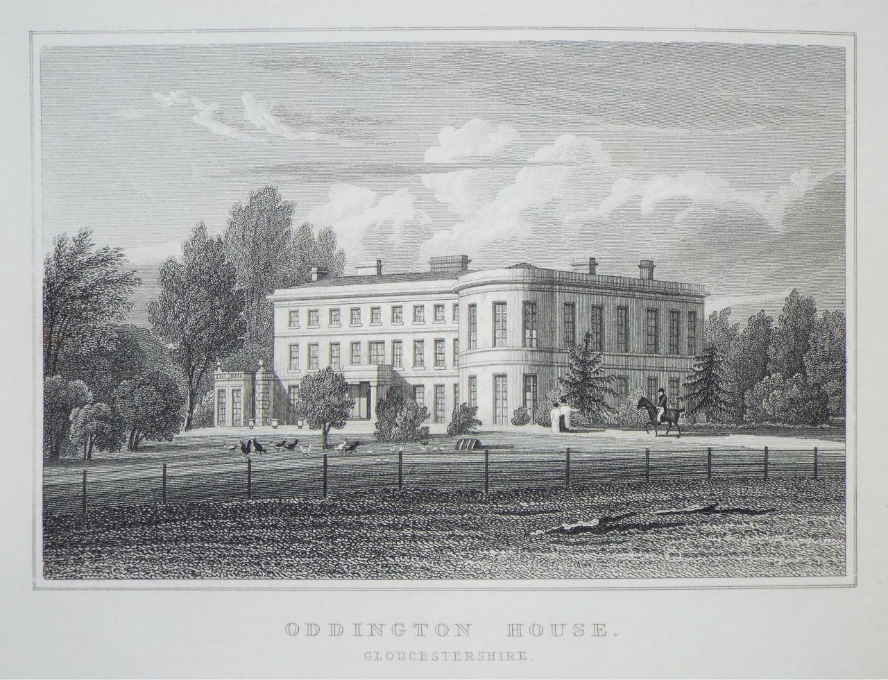 Print - Oddington House. Gloucestershire. - Bond