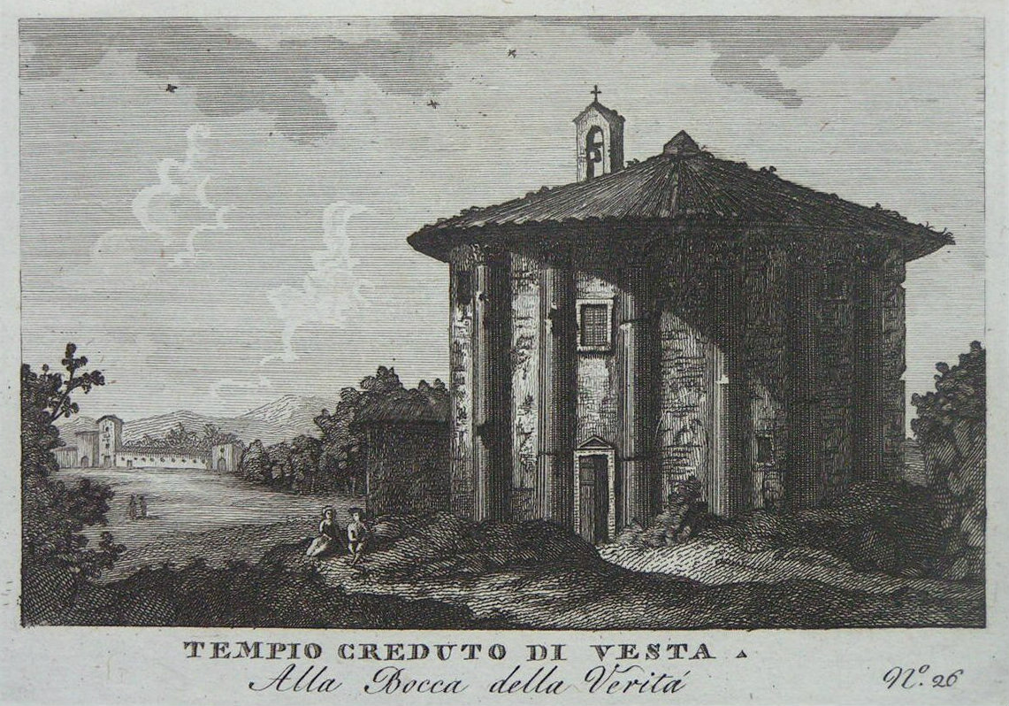 Print - Templo Creduto di Vesta. Alla Bocca della Verita