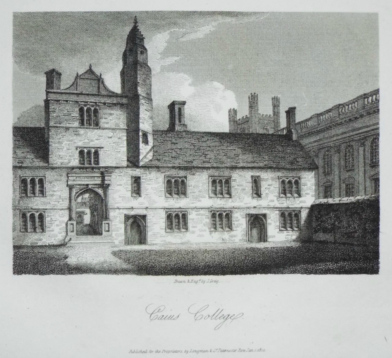 Print - Caius College. - Greig