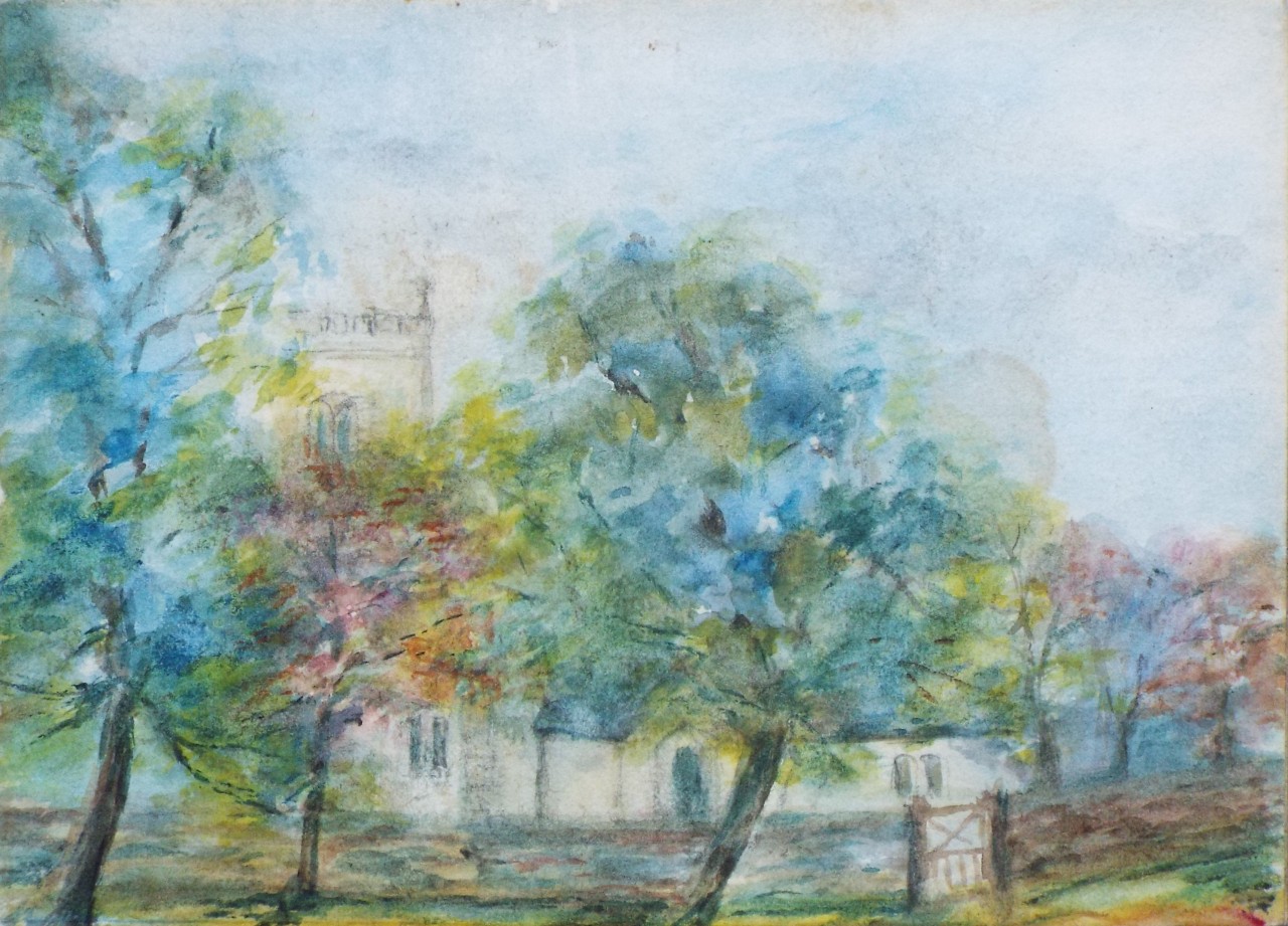 Watercolour - Unidentified church