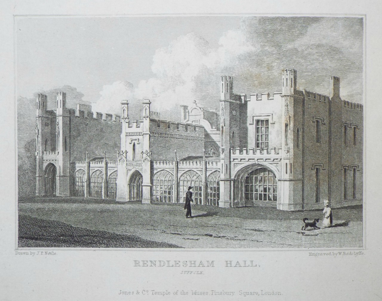 Print - Rendlesham Hall, Suffolk. - Radclyffe